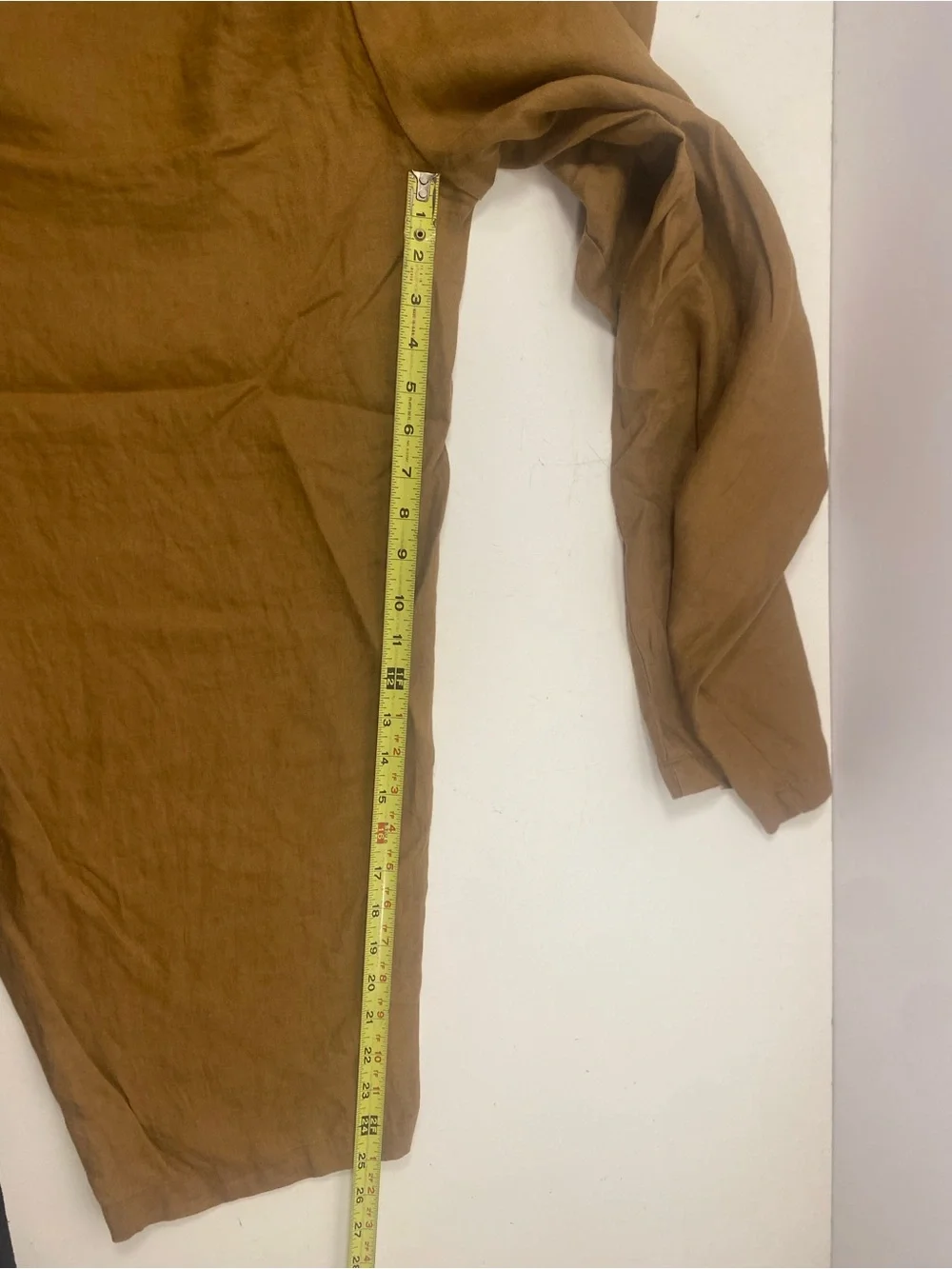 Quince 100% European Linen Mustard Pull On Elastic Waist Pants Size XL